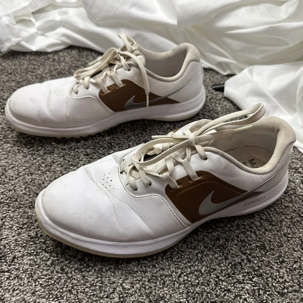 Nike Air Zoom Victory White Light British 8.5 Size Golf Shoes